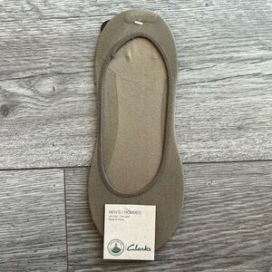Clark’s Men’s Khaki No Show Socks Stretchy Nylon Spandex Mesh One Size NWT